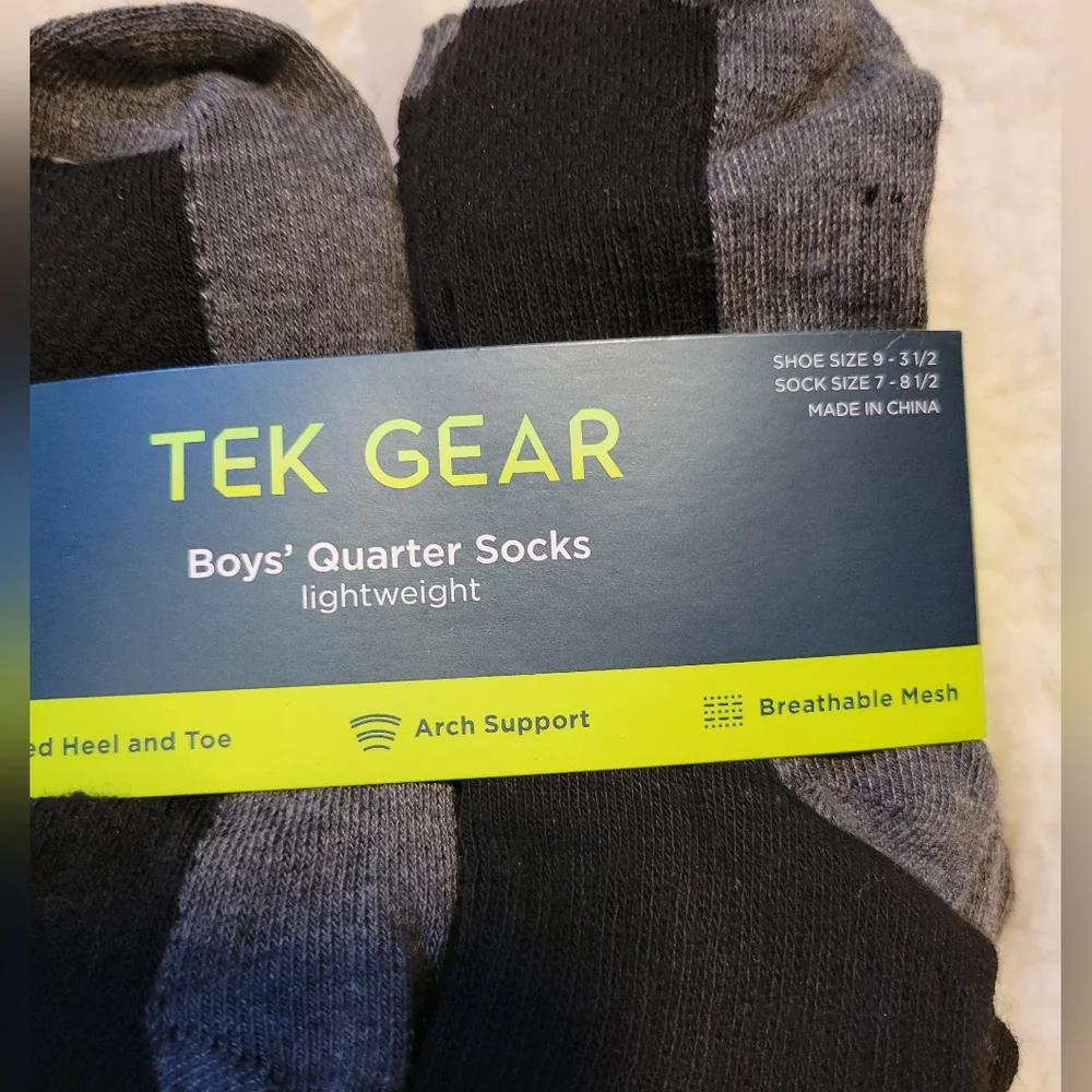 Tek Gear Boy's Active Basics Socks - Multi-Color Pack - Picture 2 of 6